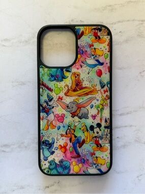 Colorful Disney Characters Phone Case - Multicolor